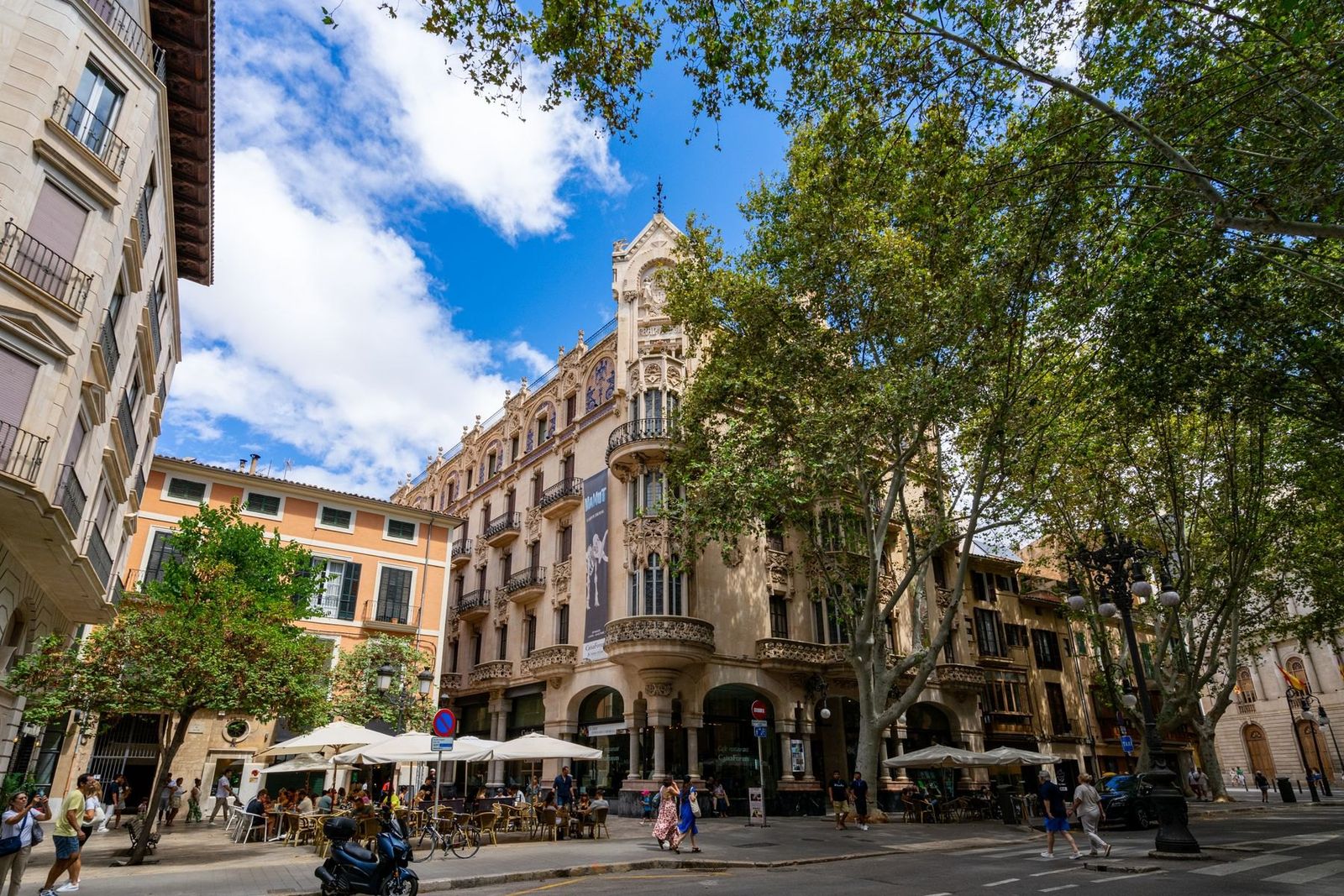 Jugendstilfassade in Palma de Mallorca